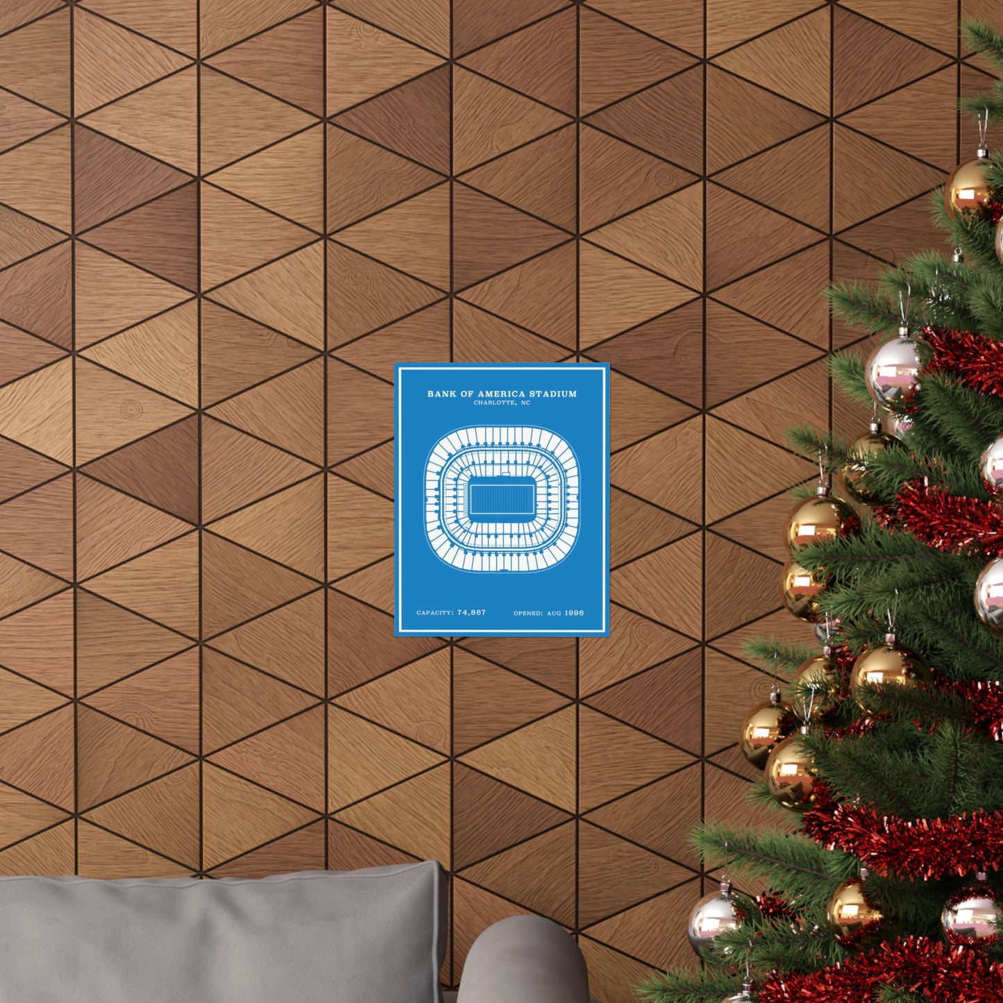 Bank of America Stadium Poster | Modern Border