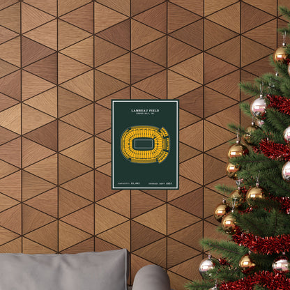 Lambeau Field Poster | Green Modern