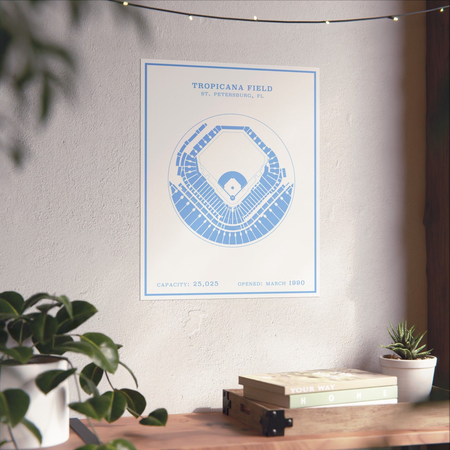 Tropicana Stadium Poster | Modern Border