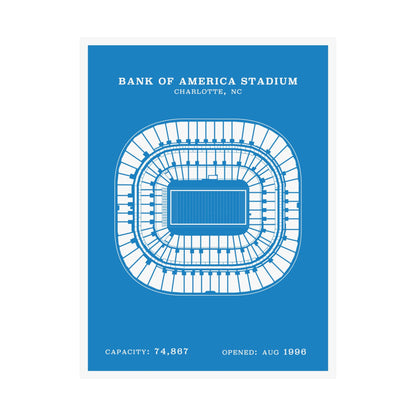 Bank of America Stadium Poster | Classic Border