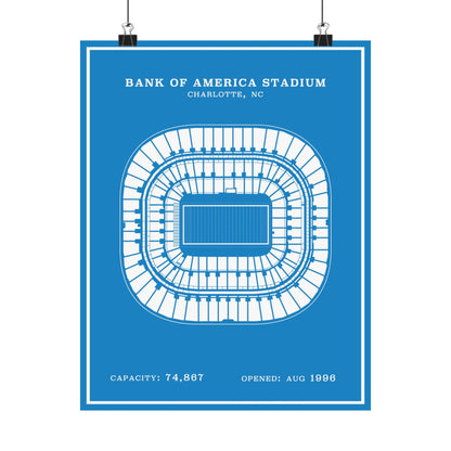 Bank of America Stadium Poster | Modern Border