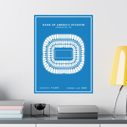 Bank of America Stadium Poster | Modern Border