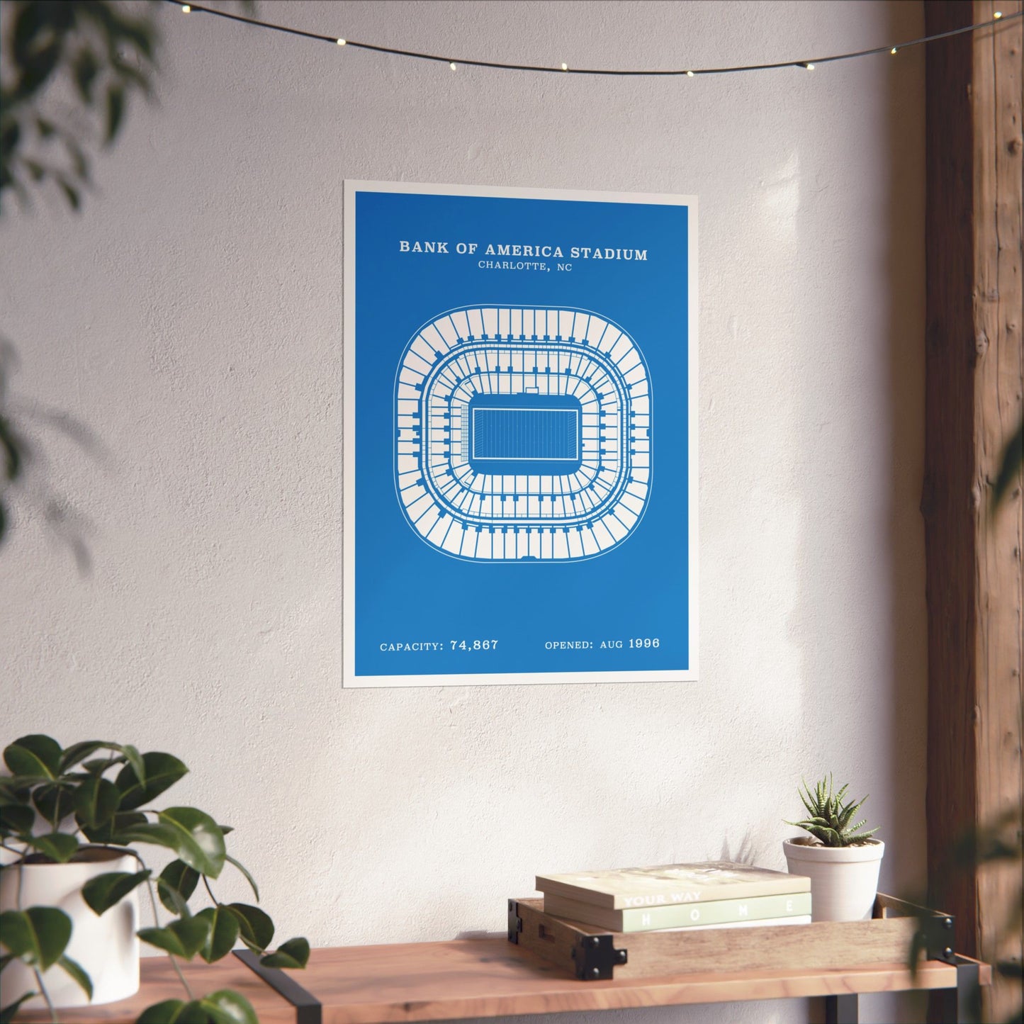 Bank of America Stadium Poster | Classic Border