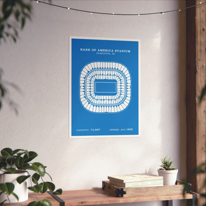 Bank of America Stadium Poster | Classic Border