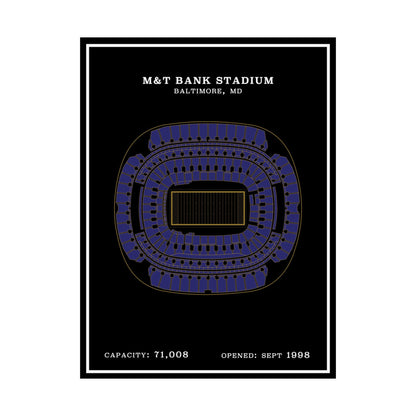 M&T Bank Stadium Poster | Modern Border