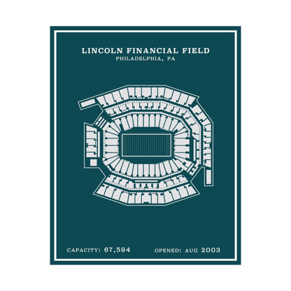 Lincoln Financial Stadium Poster | Modern Border