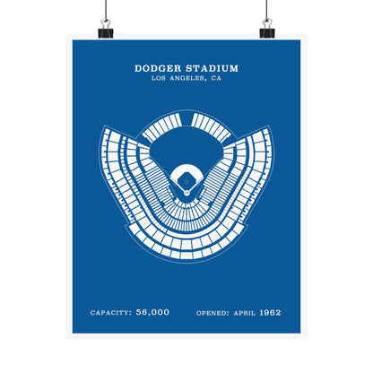 Dodger Stadium Poster | Classic Border