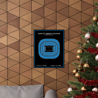 Bank of America Stadium Poster | Modern Border