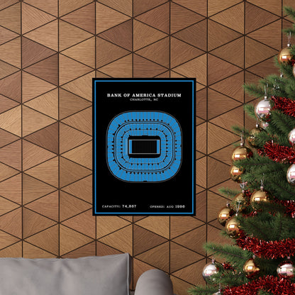 Bank of America Stadium Poster | Modern Border