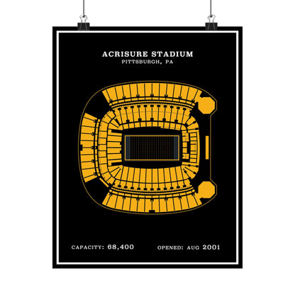 Acrisure Stadium Poster | Modern Border