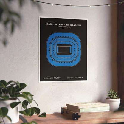 Bank of America Stadium Poster | Classic Border