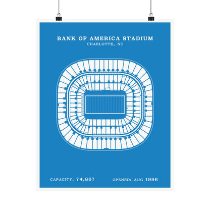Bank of America Stadium Poster | Classic Border