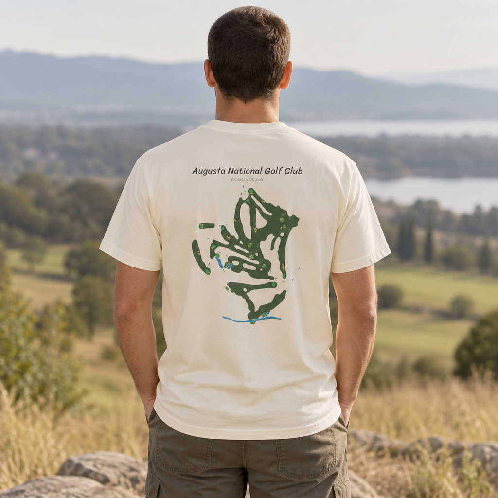 Augusta National Golf Course Map T-Shirt