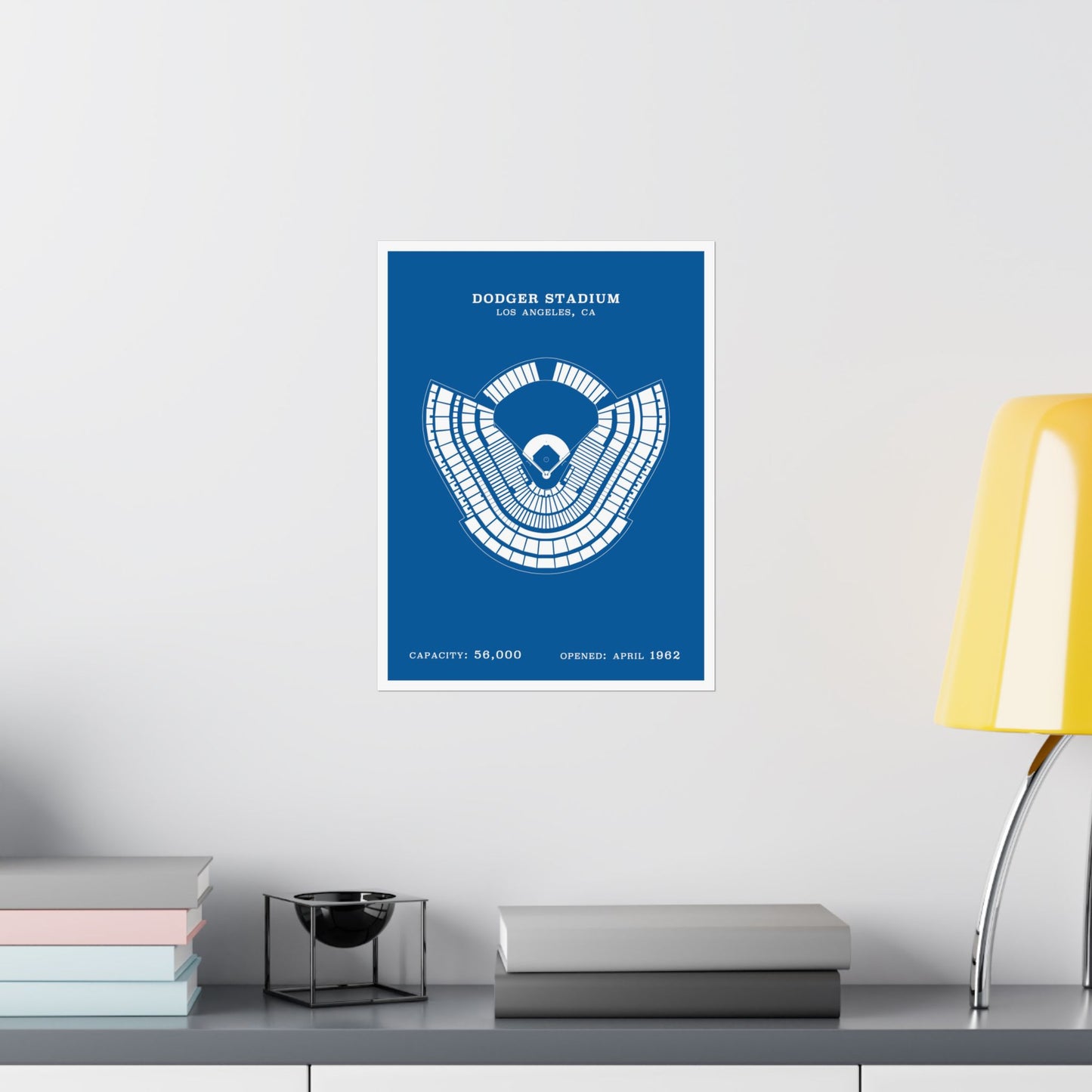 Dodger Stadium Poster | Classic Border