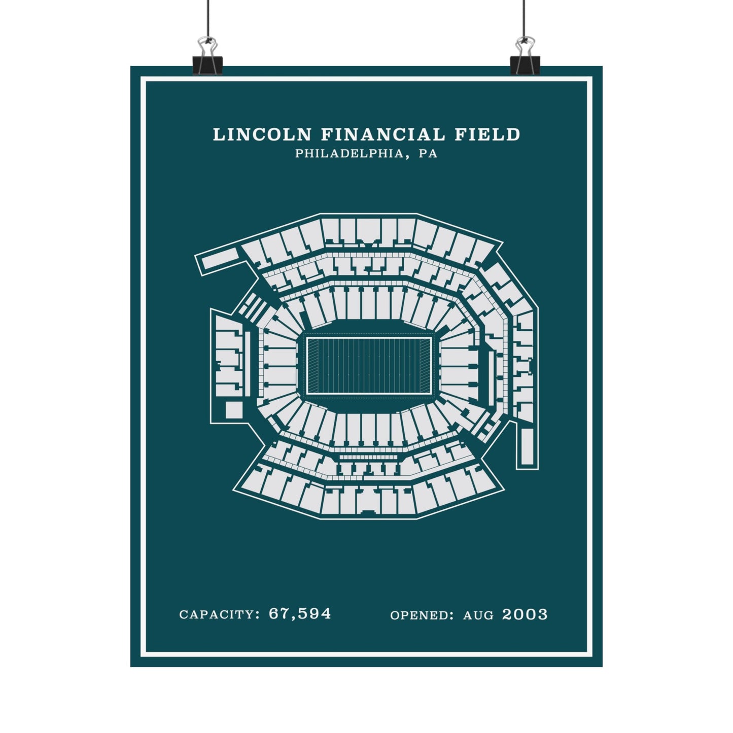 Lincoln Financial Stadium Poster | Modern Border