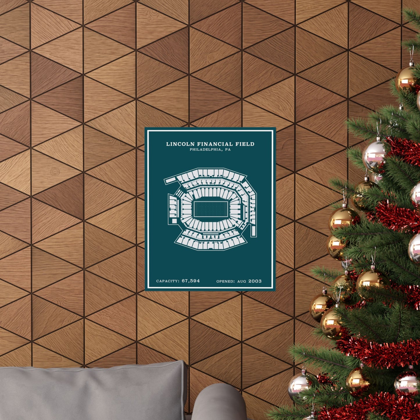 Lincoln Financial Stadium Poster | Modern Border
