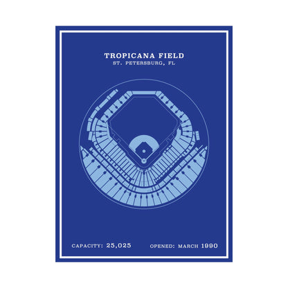Tropicana Stadium Poster | Modern Border