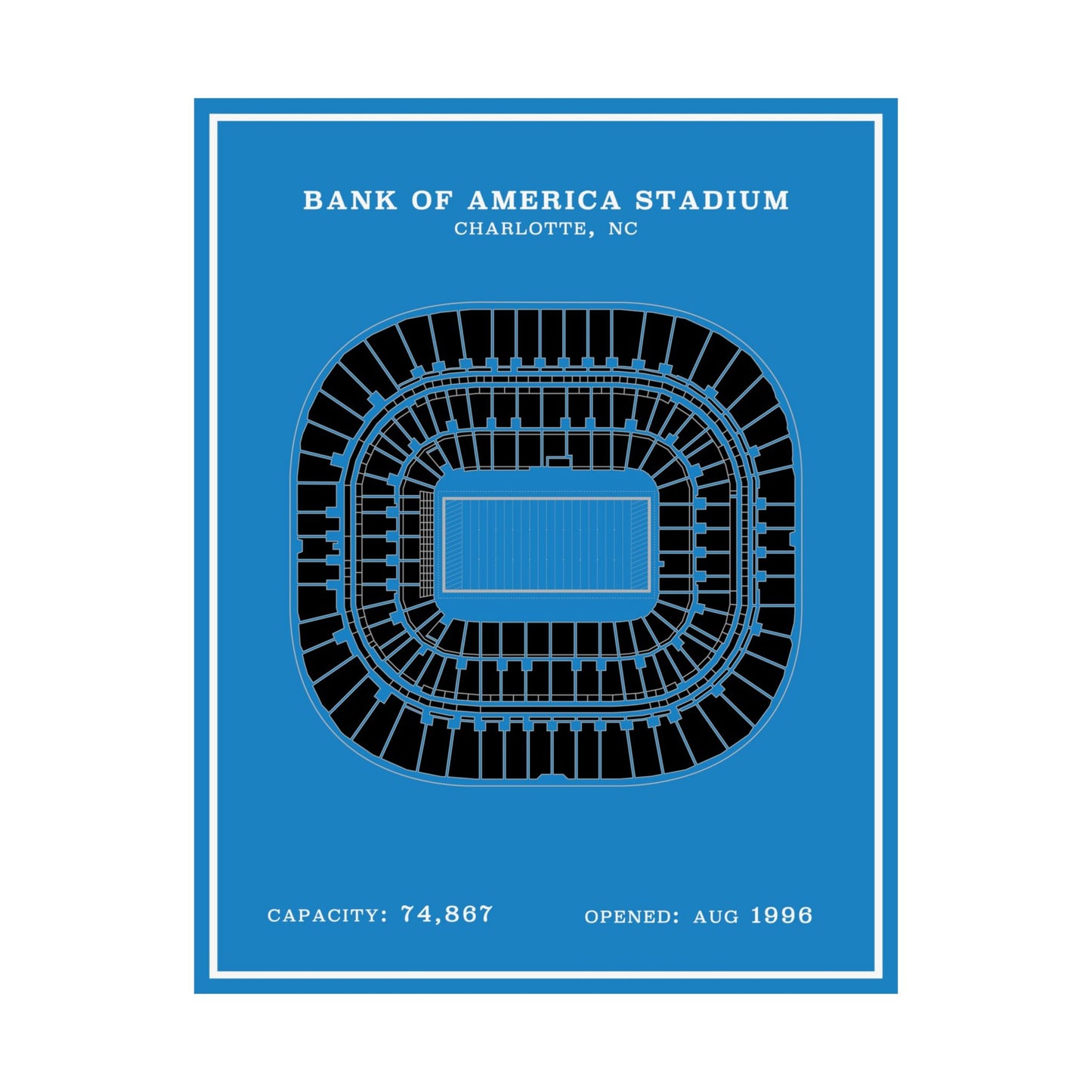 Bank of America Stadium Poster | Modern Poster