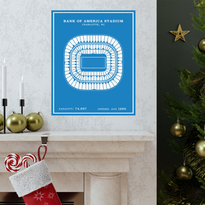 Bank of America Stadium Poster | Modern Border