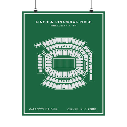 Lincoln Financial Stadium Poster | Modern Border