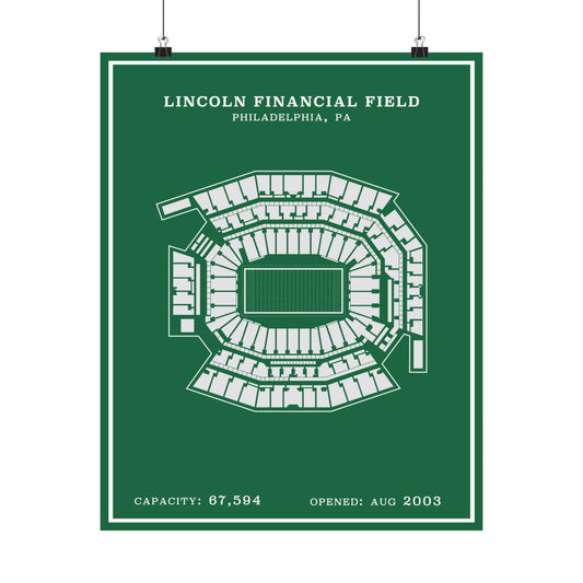 Lincoln Financial Stadium Poster | Modern Border