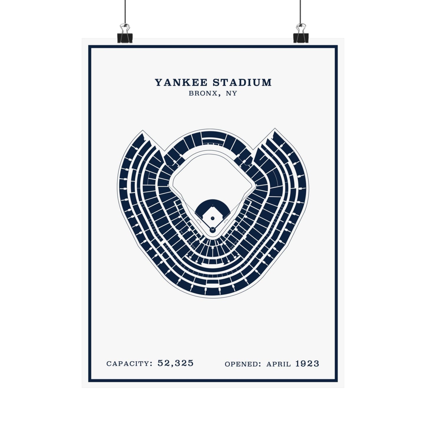 Yankee Stadium Poster | Modern Border