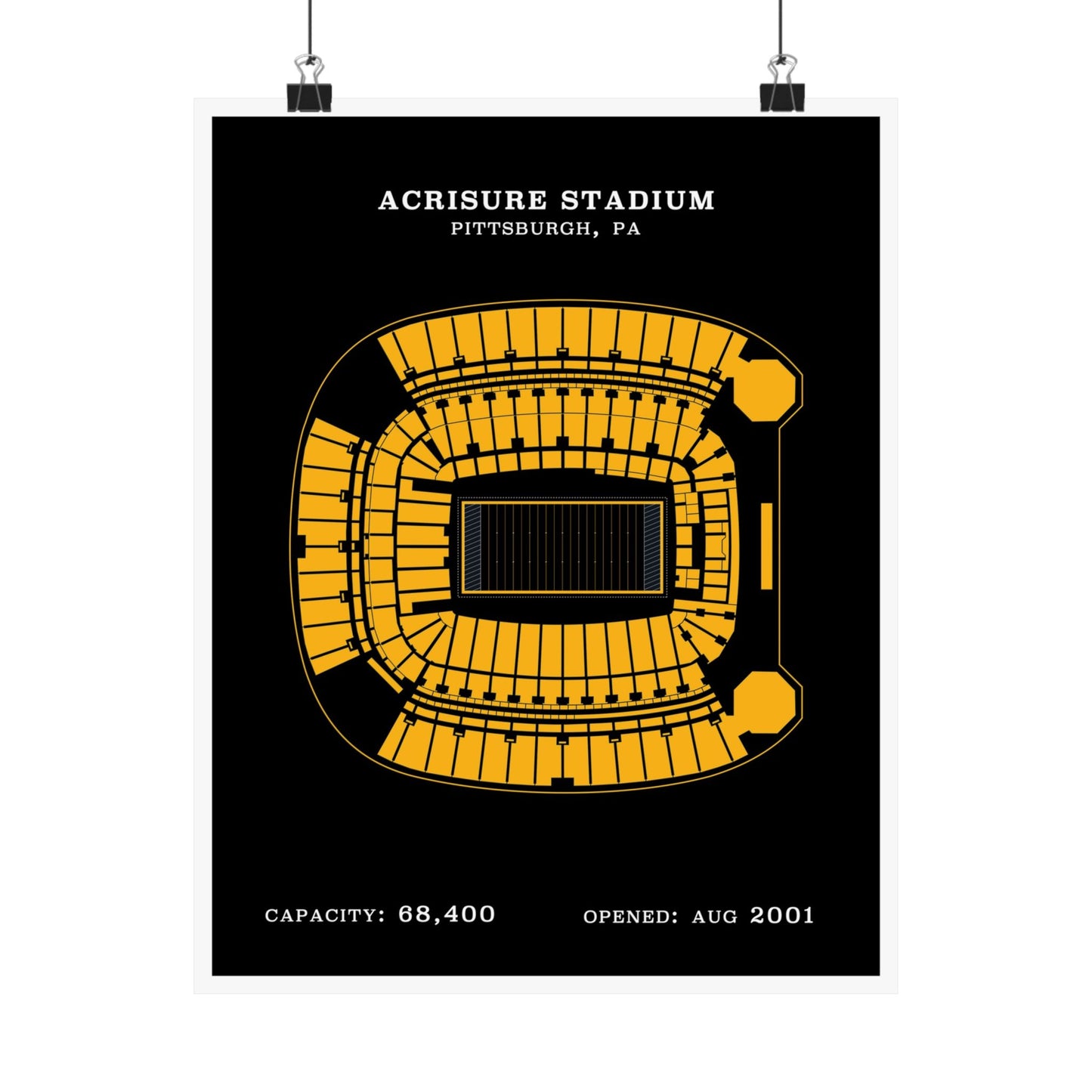 Acrisure Stadium Poster | Classic Border