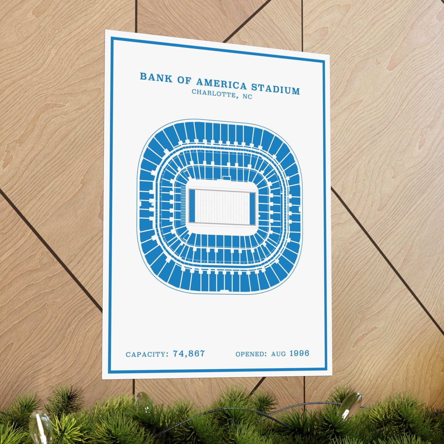 Bank of America Stadium Poster | Modern Border
