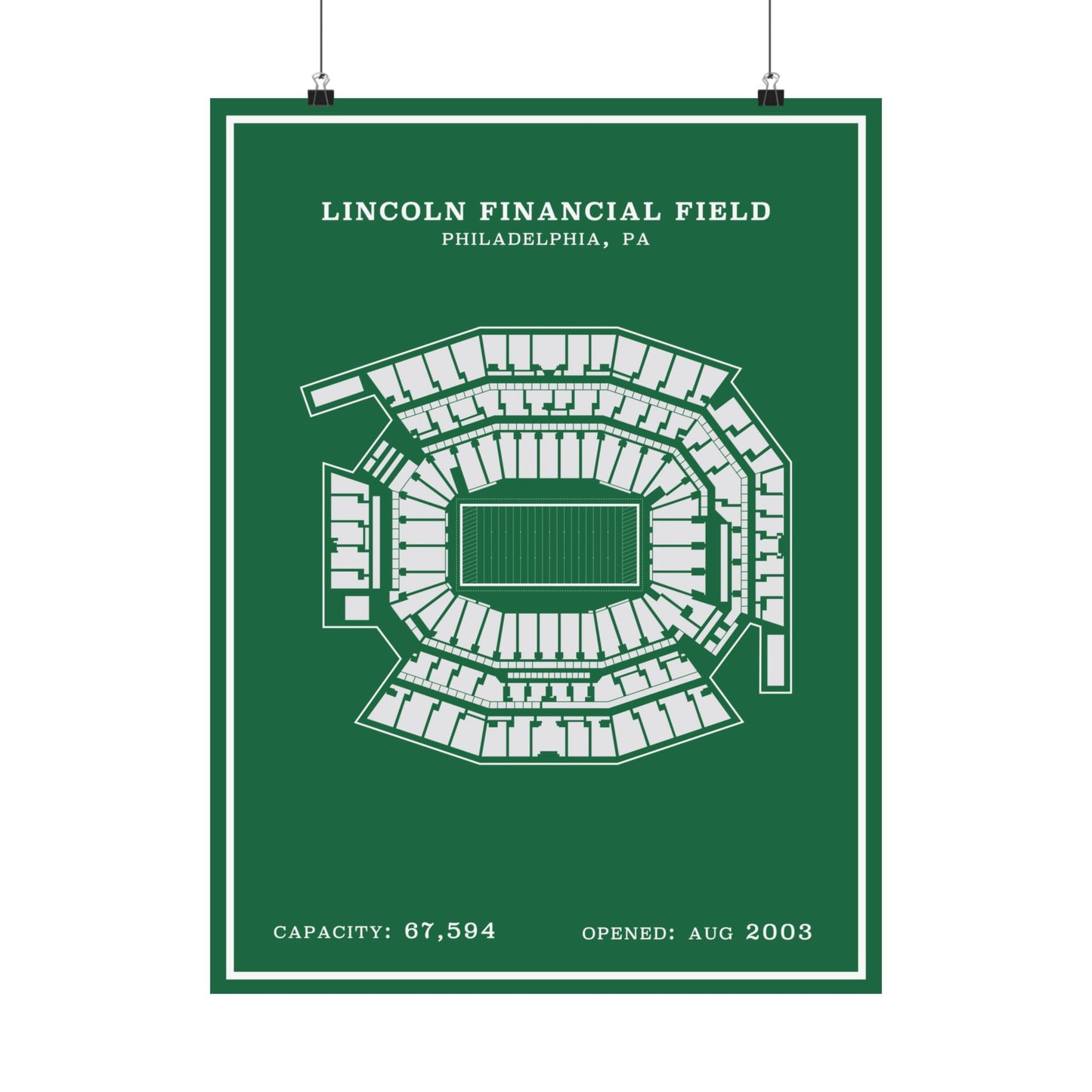 Lincoln Financial Stadium Poster | Modern Border