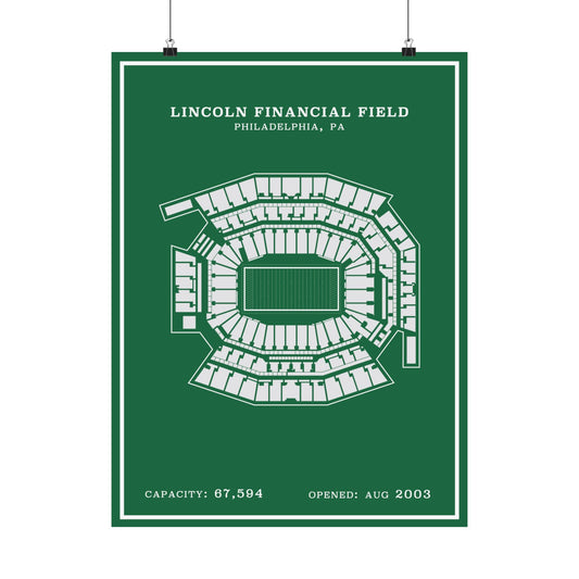 Lincoln Financial Stadium Poster | Modern Border
