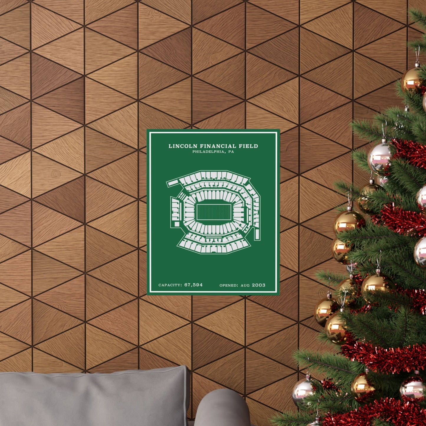 Lincoln Financial Stadium Poster | Modern Border