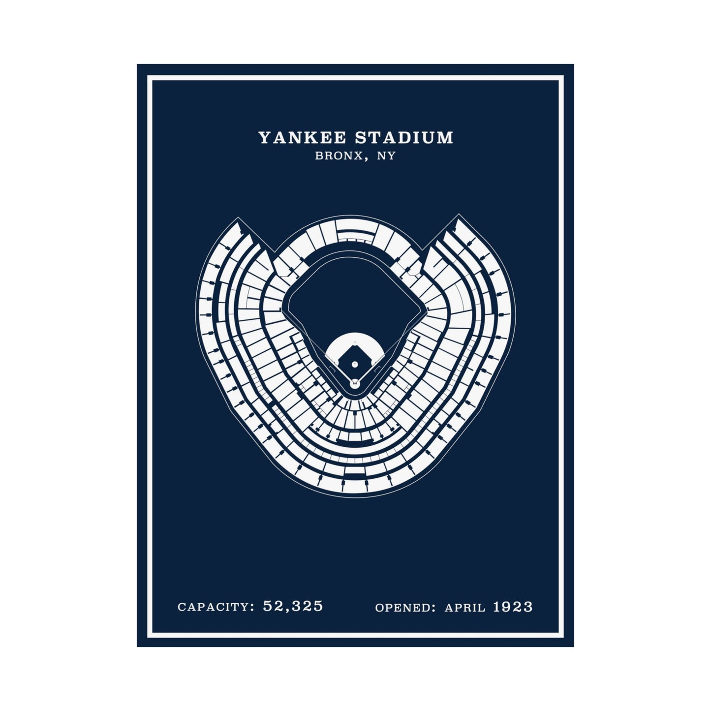 Yankee Stadium Poster | Modern Border