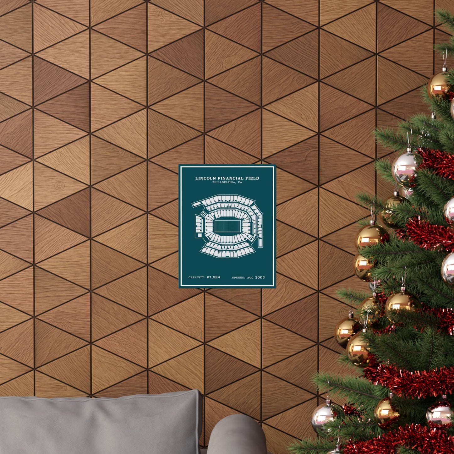 Lincoln Financial Stadium Poster | Modern Border