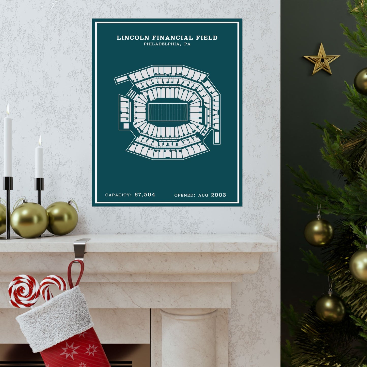 Lincoln Financial Stadium Poster | Modern Border