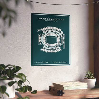 Lincoln Financial Stadium Poster | Modern Border