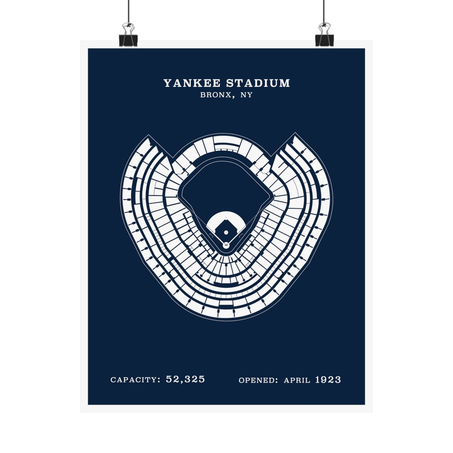 Yankee Stadium Poster | Classic Border