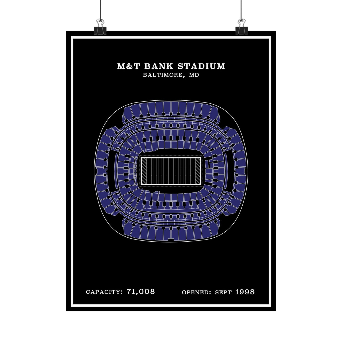 M&T Bank Stadium Poster | Modern Border