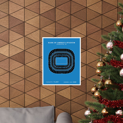 Bank of America Stadium Poster | Classic Border