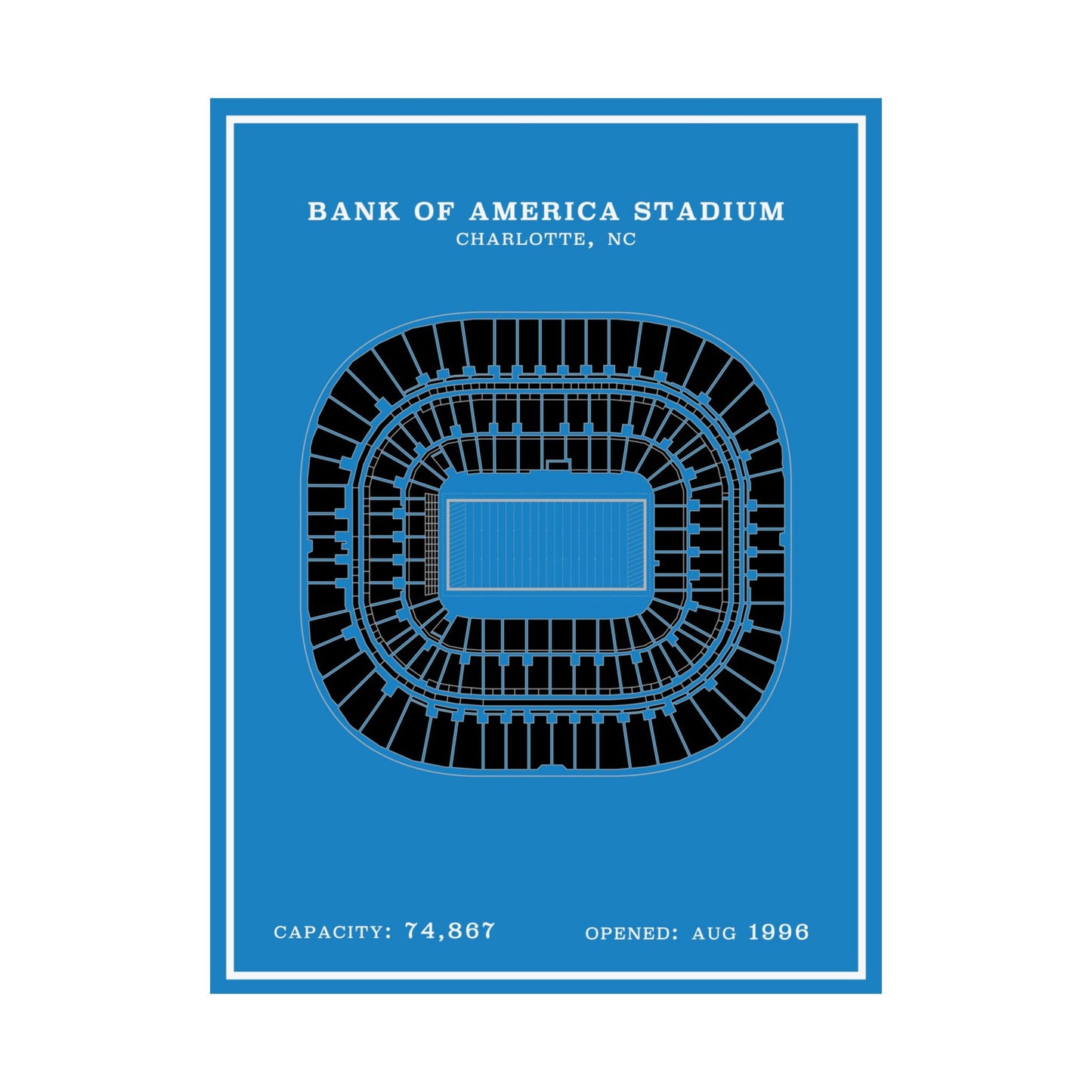 Bank of America Stadium Poster | Modern Poster