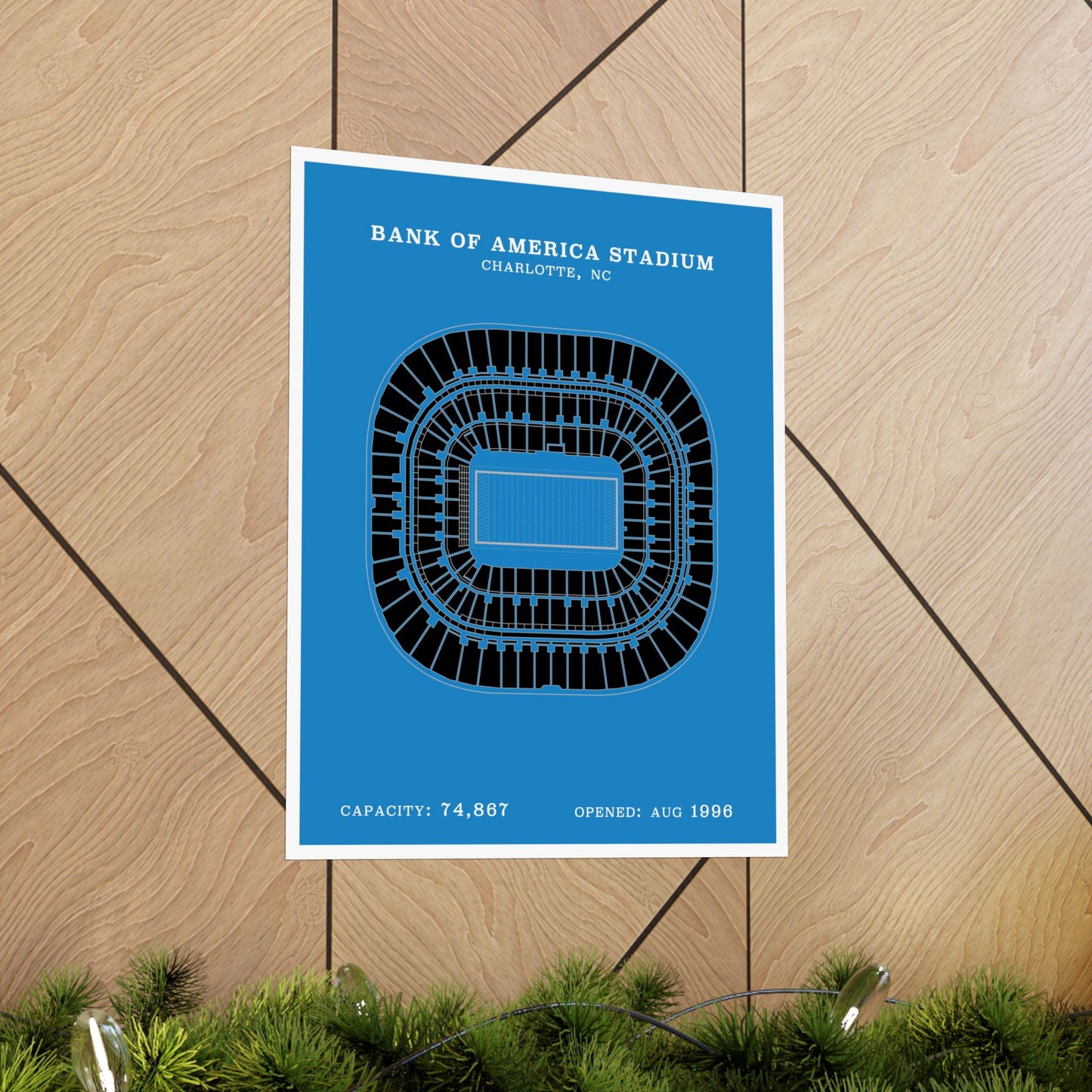 Bank of America Stadium Poster | Classic Border