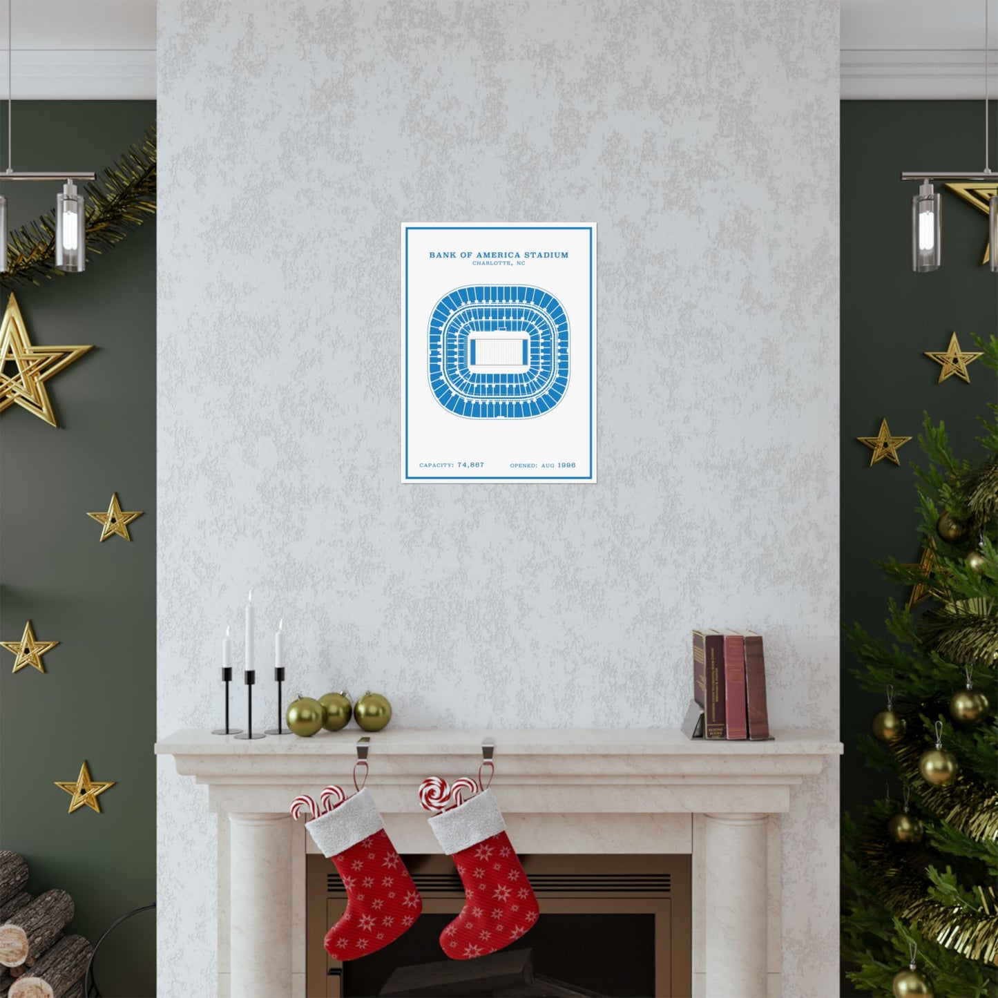 Bank of America Stadium Poster | Modern Border