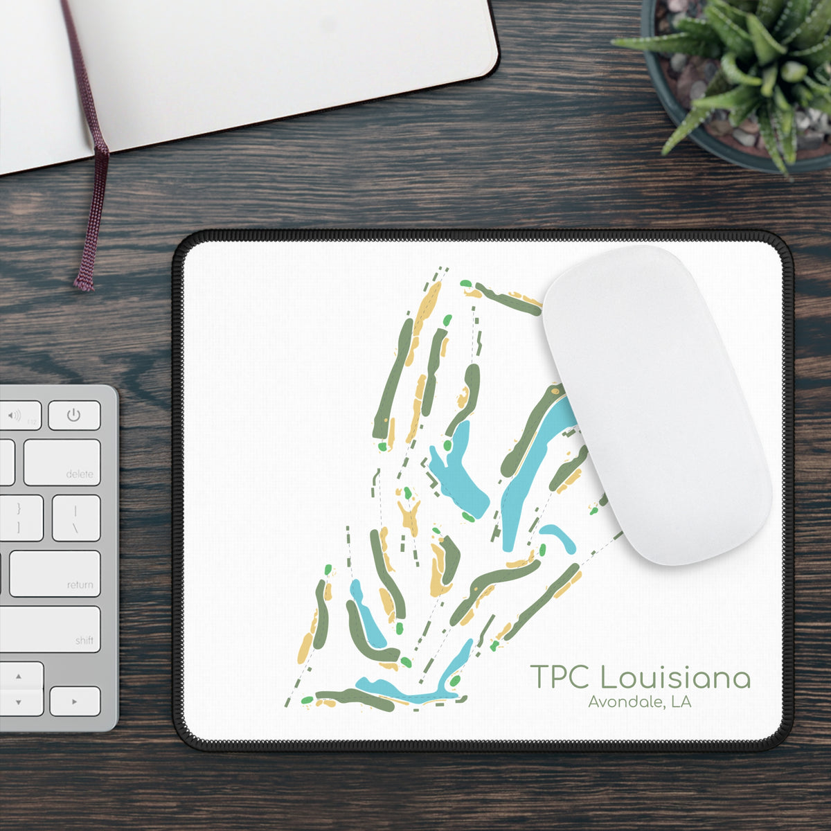 TPC Louisiana Golf Course Map Mouse Pad