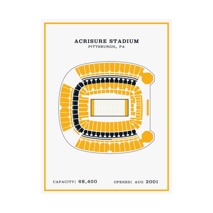 Acrisure Stadium Poster | Modern Border