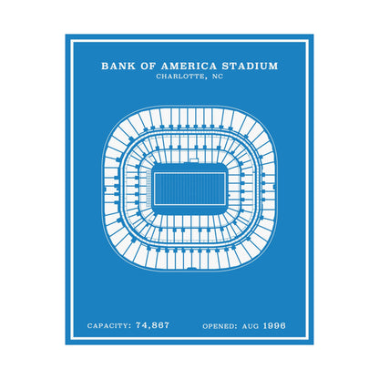 Bank of America Stadium Poster | Modern Border