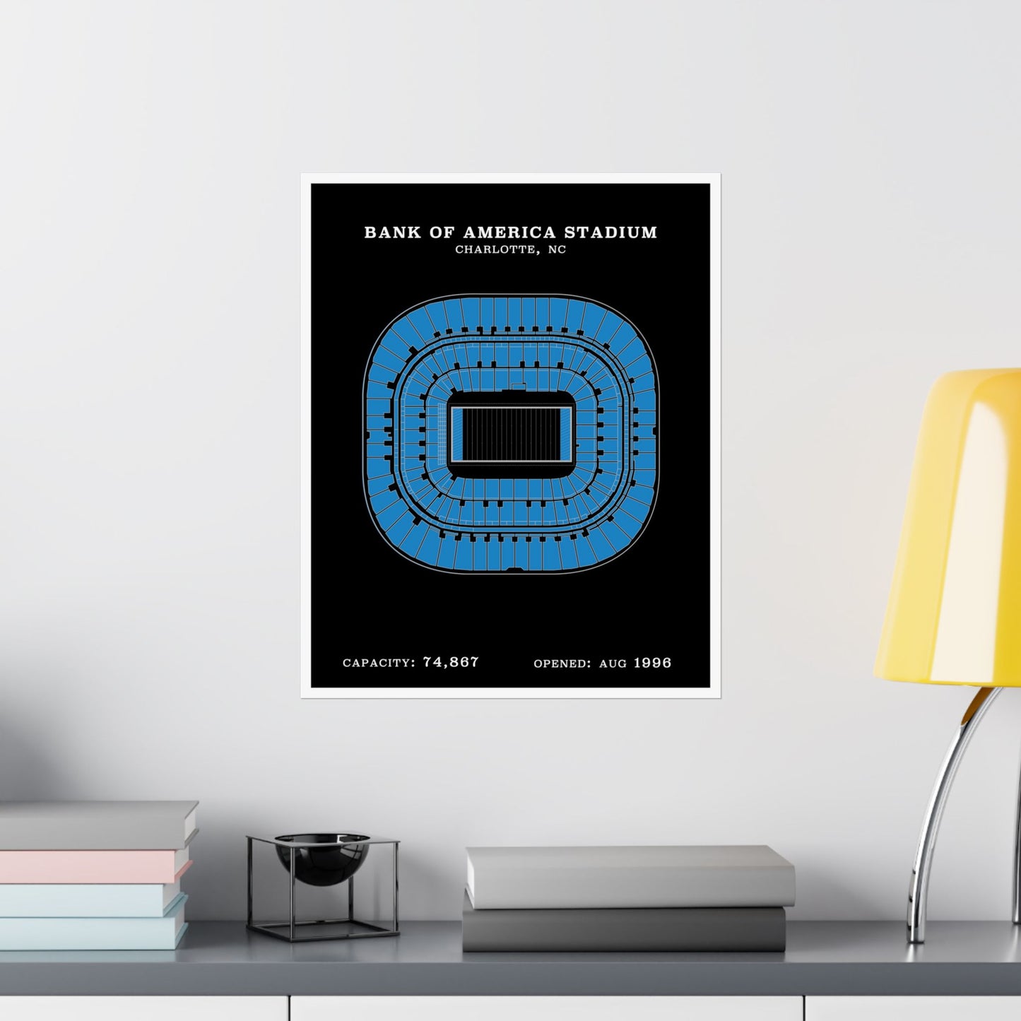 Bank of America Stadium Poster | Classic Border