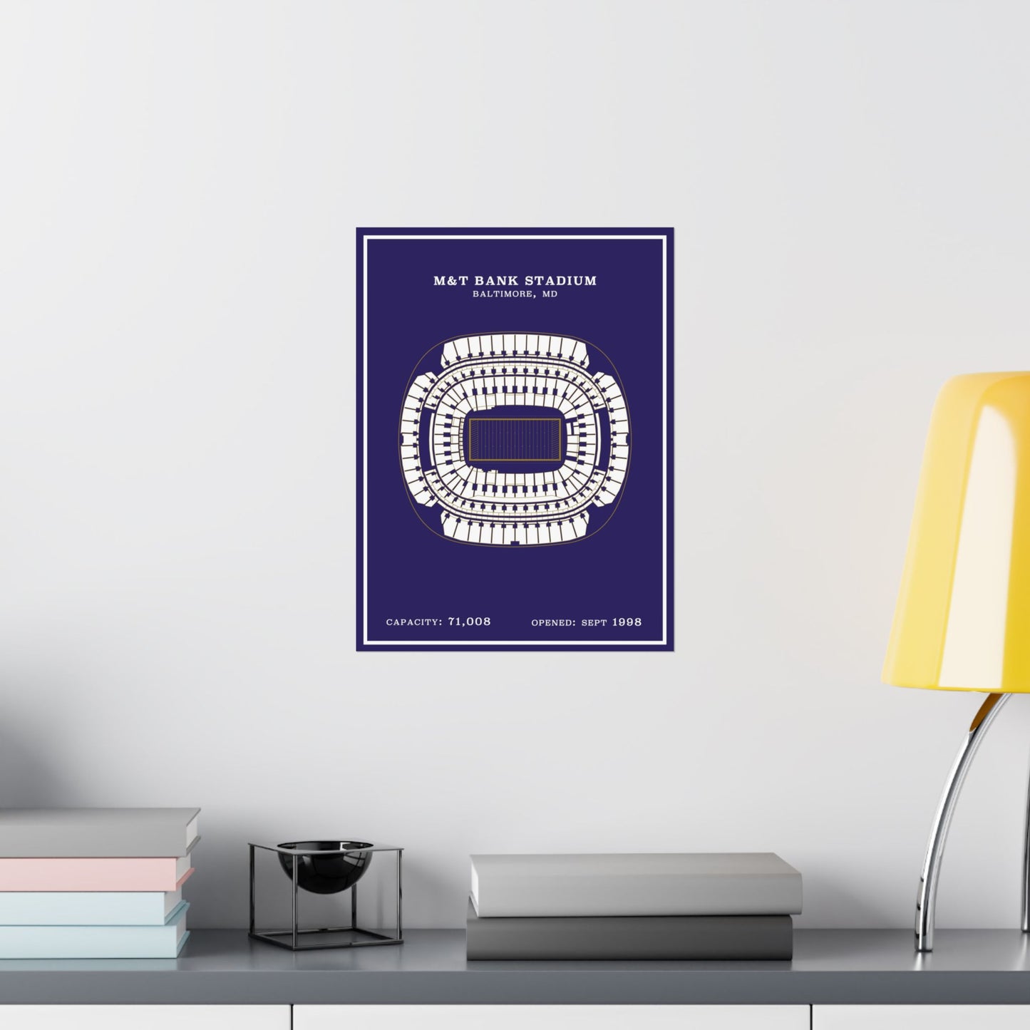 M&T Bank Stadium Poster | Modern Border