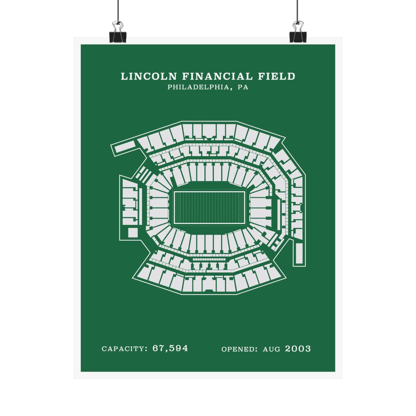 Lincoln Financial Stadium Poster | Classic Border