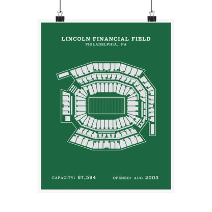 Lincoln Financial Stadium Poster | Classic Border