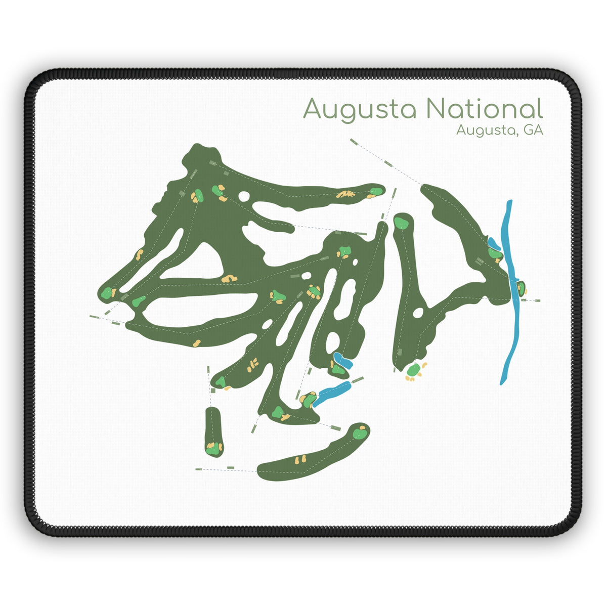Augusta National Course Map Mouse Pad