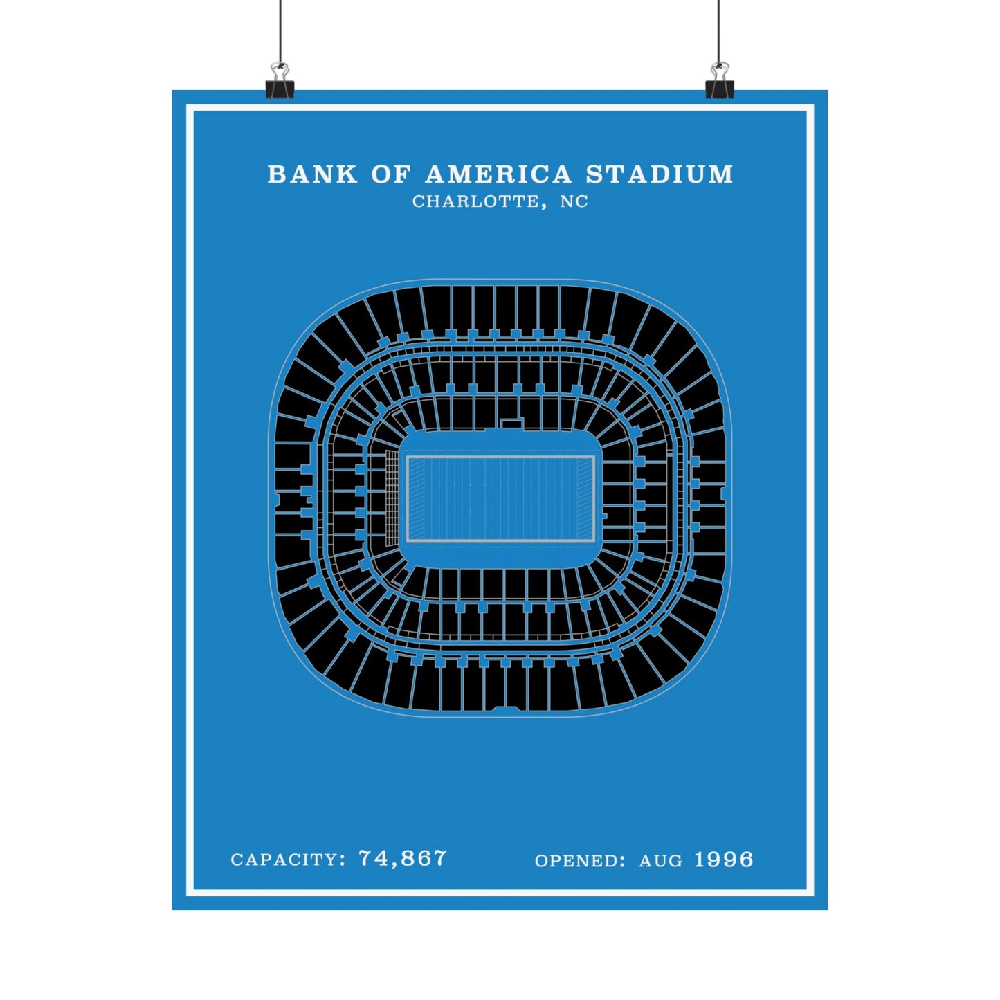 Bank of America Stadium Poster | Modern Poster